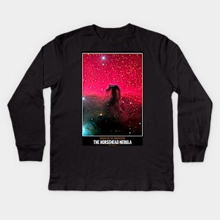 High Resolution Astronomy The Horsehead Nebula Kids Long Sleeve T-Shirt